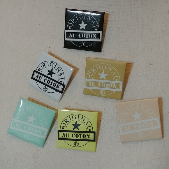 Vintage Au Coton Buttons Bundle of 6 - Picture 2 of 4